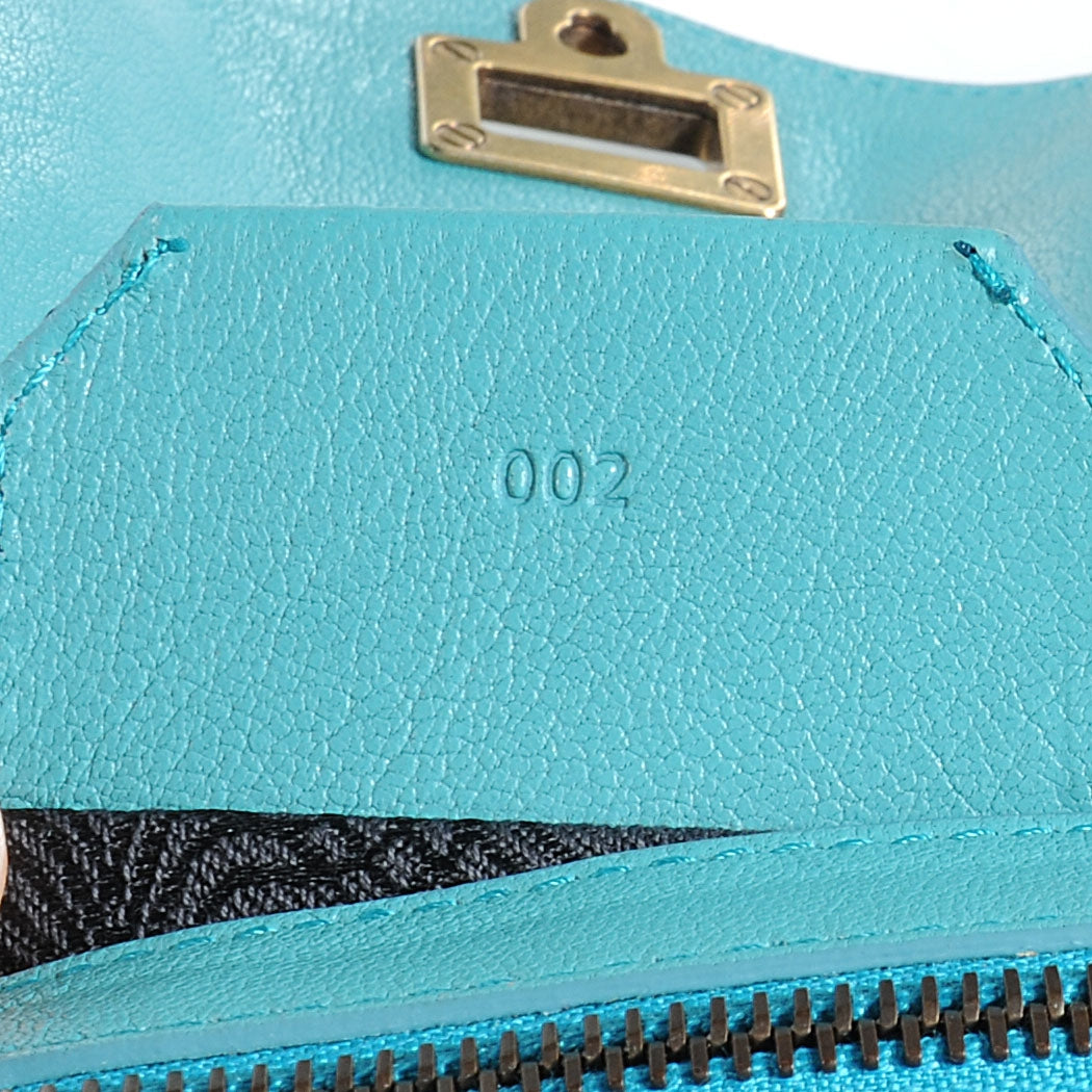 Lambskin PS1 Medium Satchel Lagoon