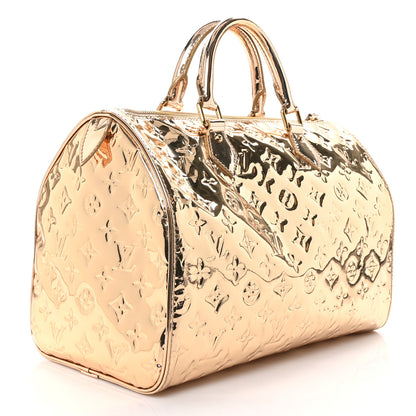 Louis Vuitton Monogram Miroir Speedy 30 Gold 3 of 11