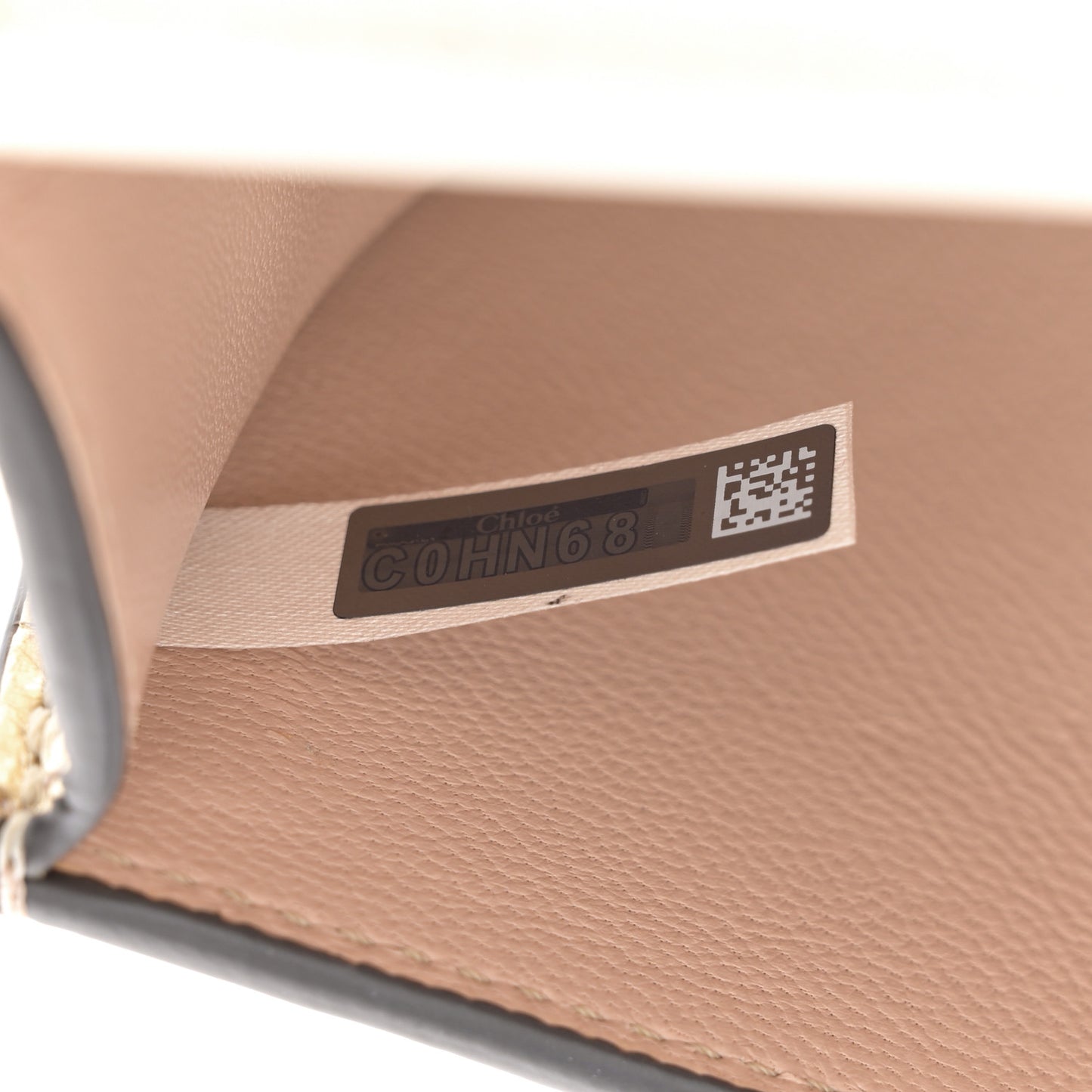 Metallic Calfskin Small Nile Bracelet Minaudiere Bag Gold