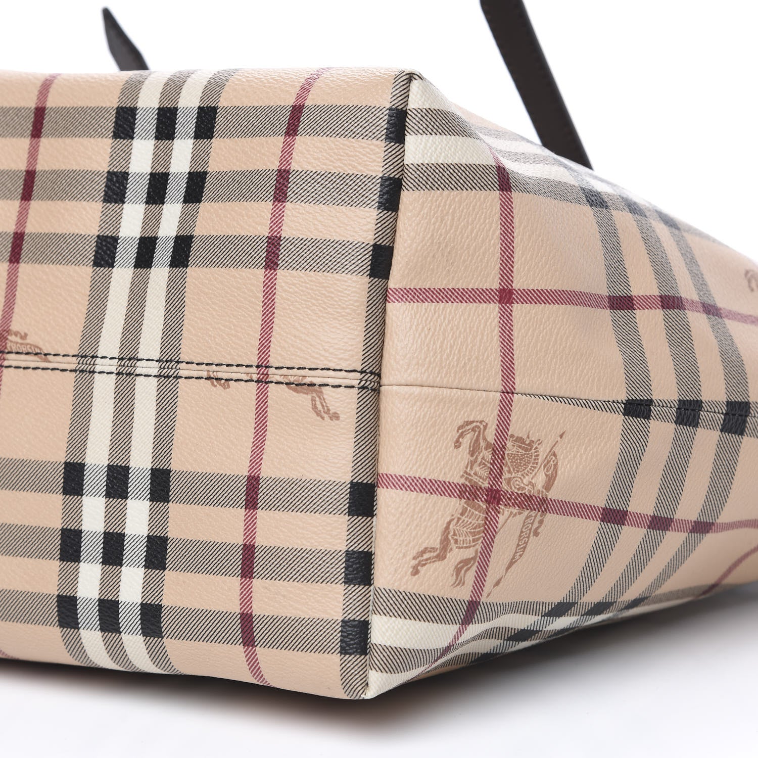 Burberry Haymarket Check Small Salisbury Tote Chocolate 8 of 9