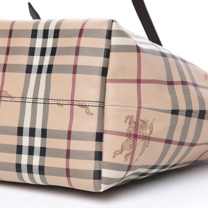 Burberry Haymarket Check Small Salisbury Tote Chocolate 8 of 9