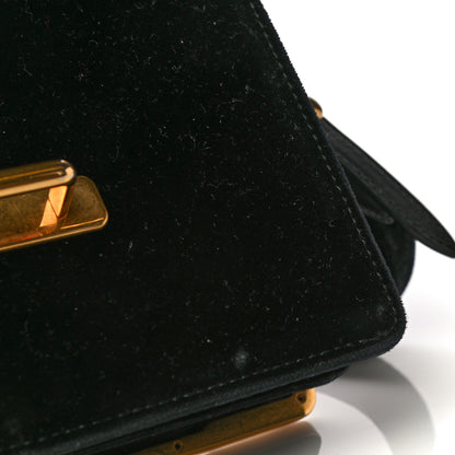 Prada Velvet City Calfskin Cahier Bag Black 11 of 13