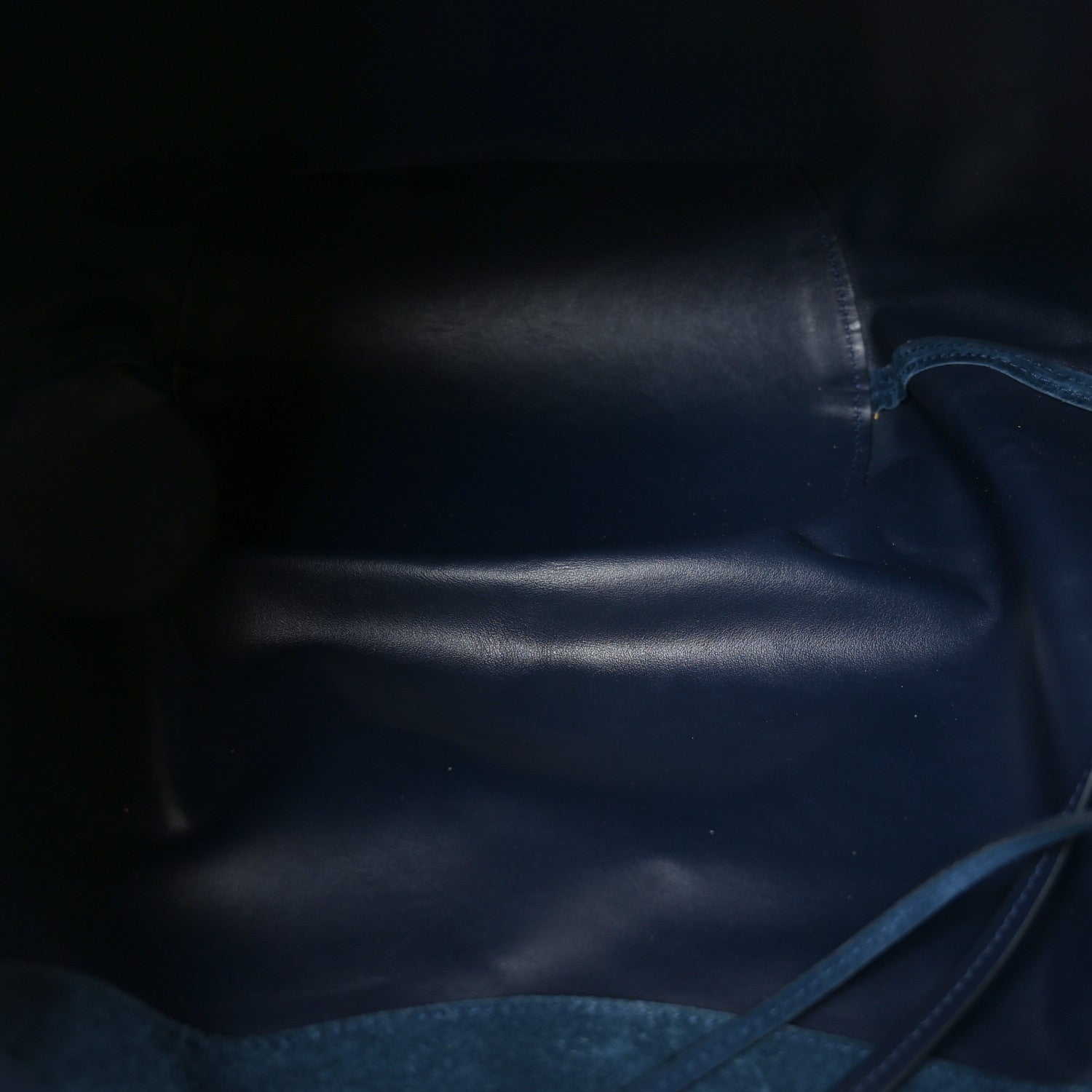 Khaite Suede Calfskin Medium Lotus Tote Midnight 6 of 10