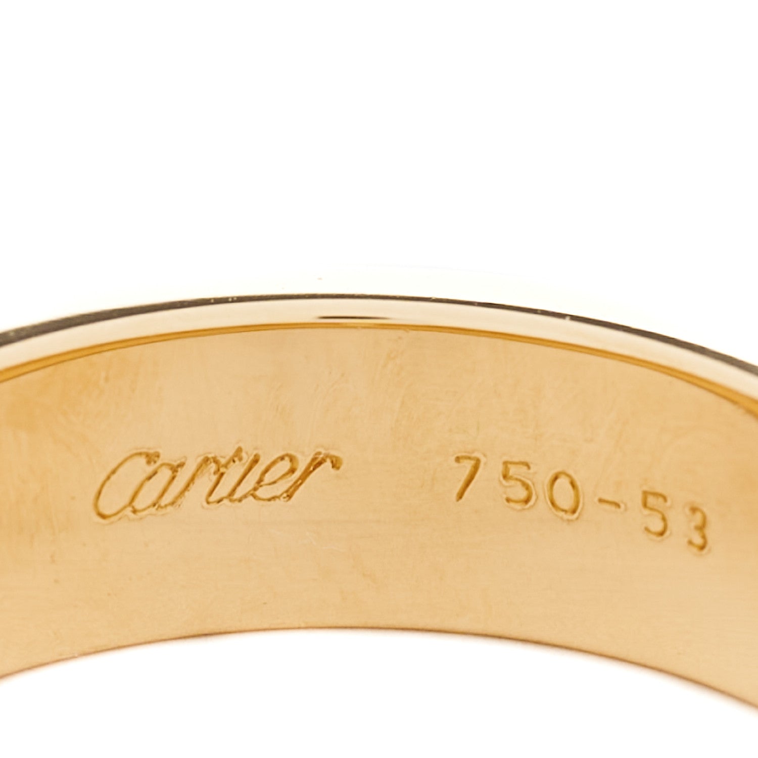 Cartier 18K Yellow Gold 3 Diamond 5.5mm LOVE Ring 53 6.25 4 of 6