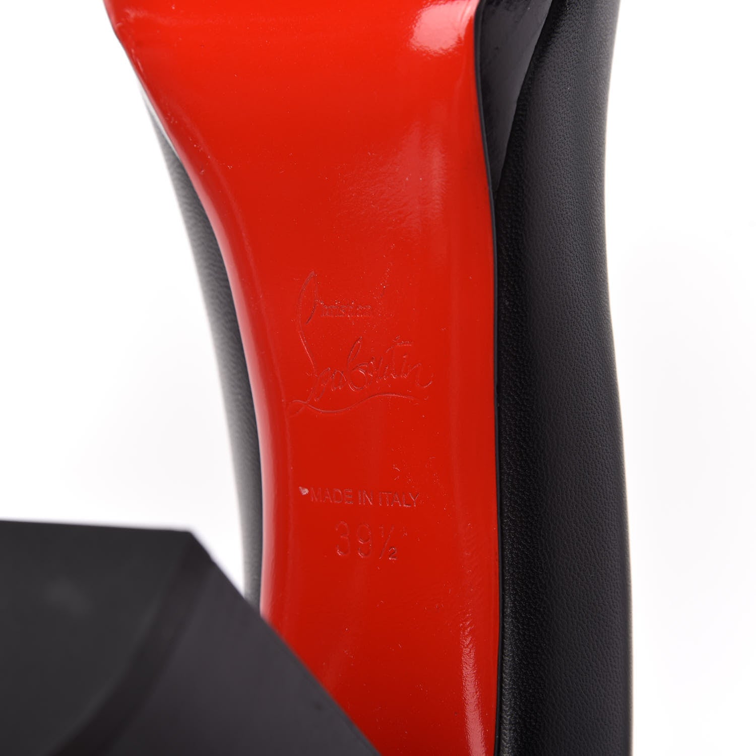 Christian Louboutin Nappa Kabetts 100 Pumps 39.5 Black Lucido 8 of 8