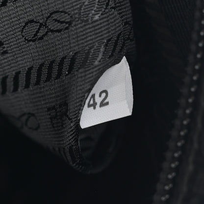 Prada Tessuto Nylon Pochette Bag Black 7 of 10