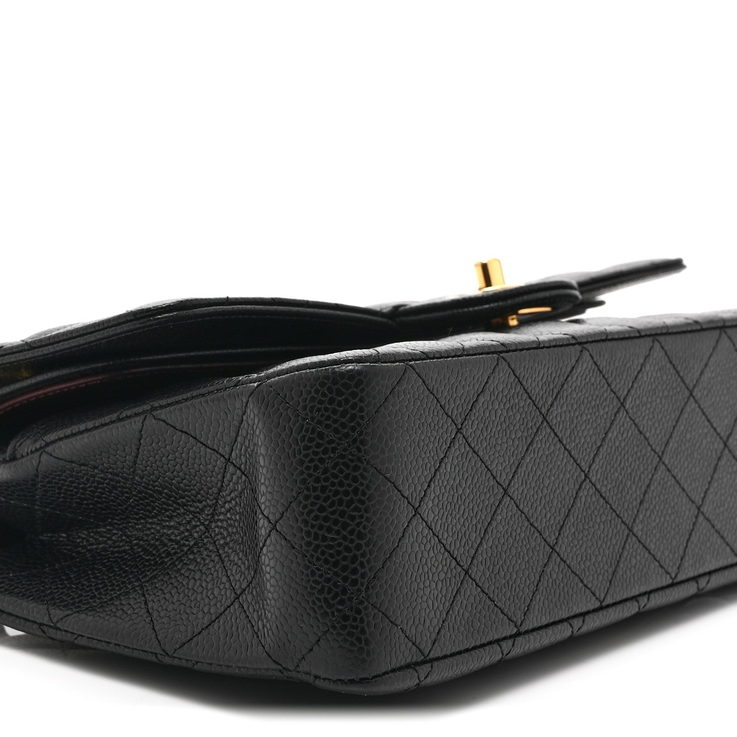 Chanel Caviar Quilted Medium Double Flap Black 9 of 10