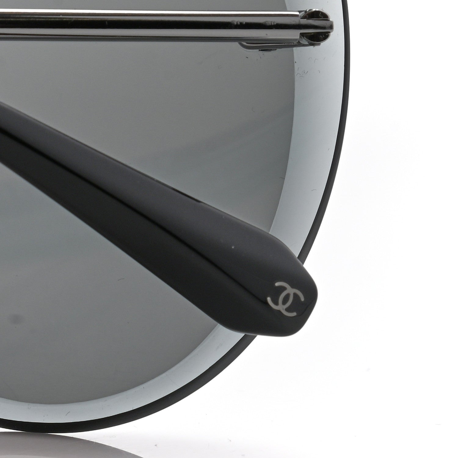 Chanel Mirrored Pilot Sunglasses 4239 Silver 9 of 10