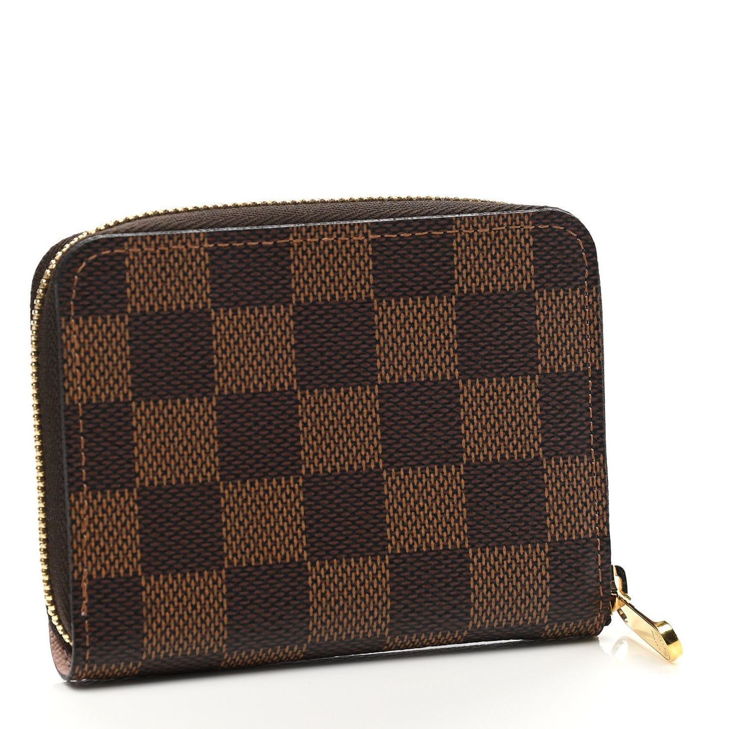 Damier Ebene Zippy Coin Purse Rose Ballerine