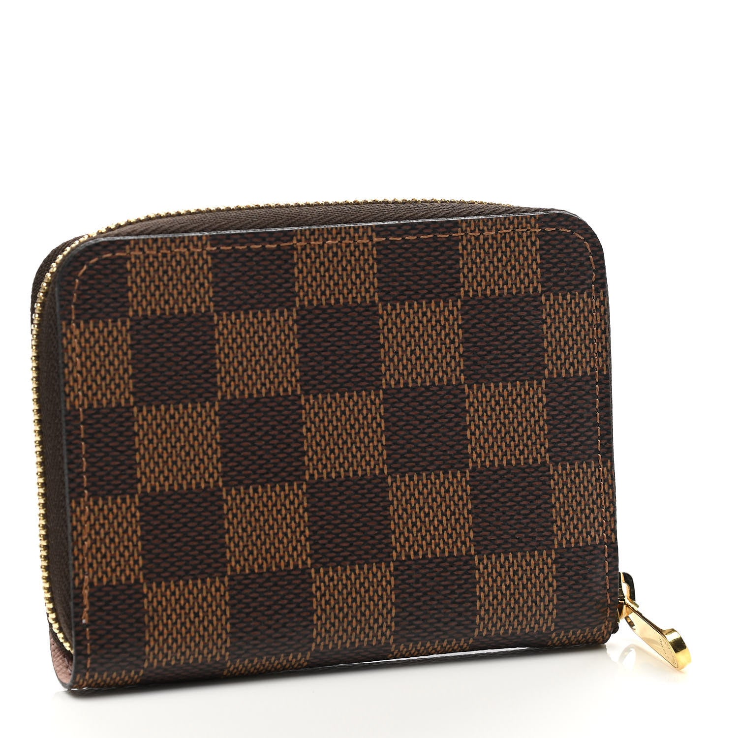 Louis Vuitton Damier Ebene Zippy Coin Purse Rose Ballerine 3 of 6