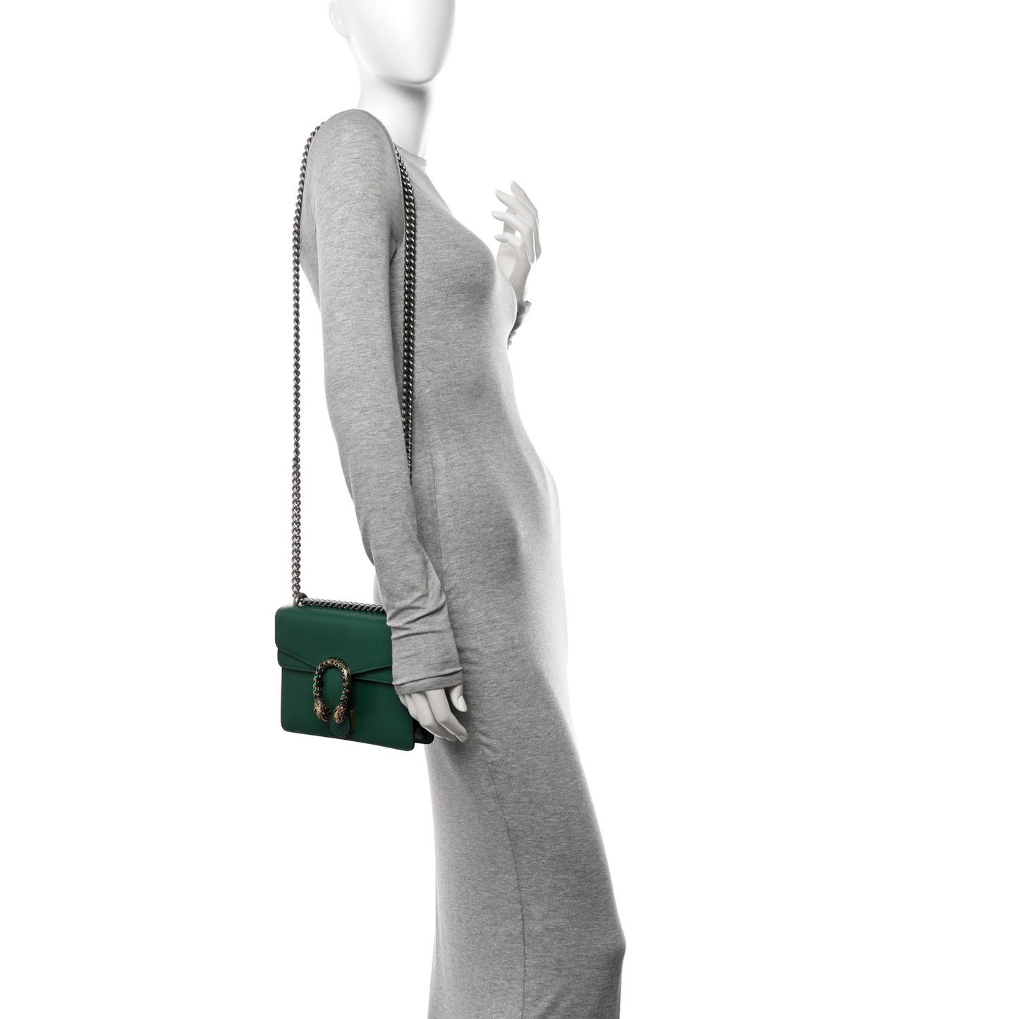 Calfskin Mini Dionysus Shoulder Bag Emerald