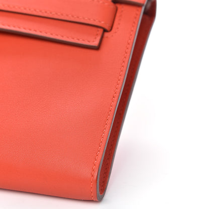 Hermes Swift Kelly Cut Clutch Pochette Capucine 9 of 9