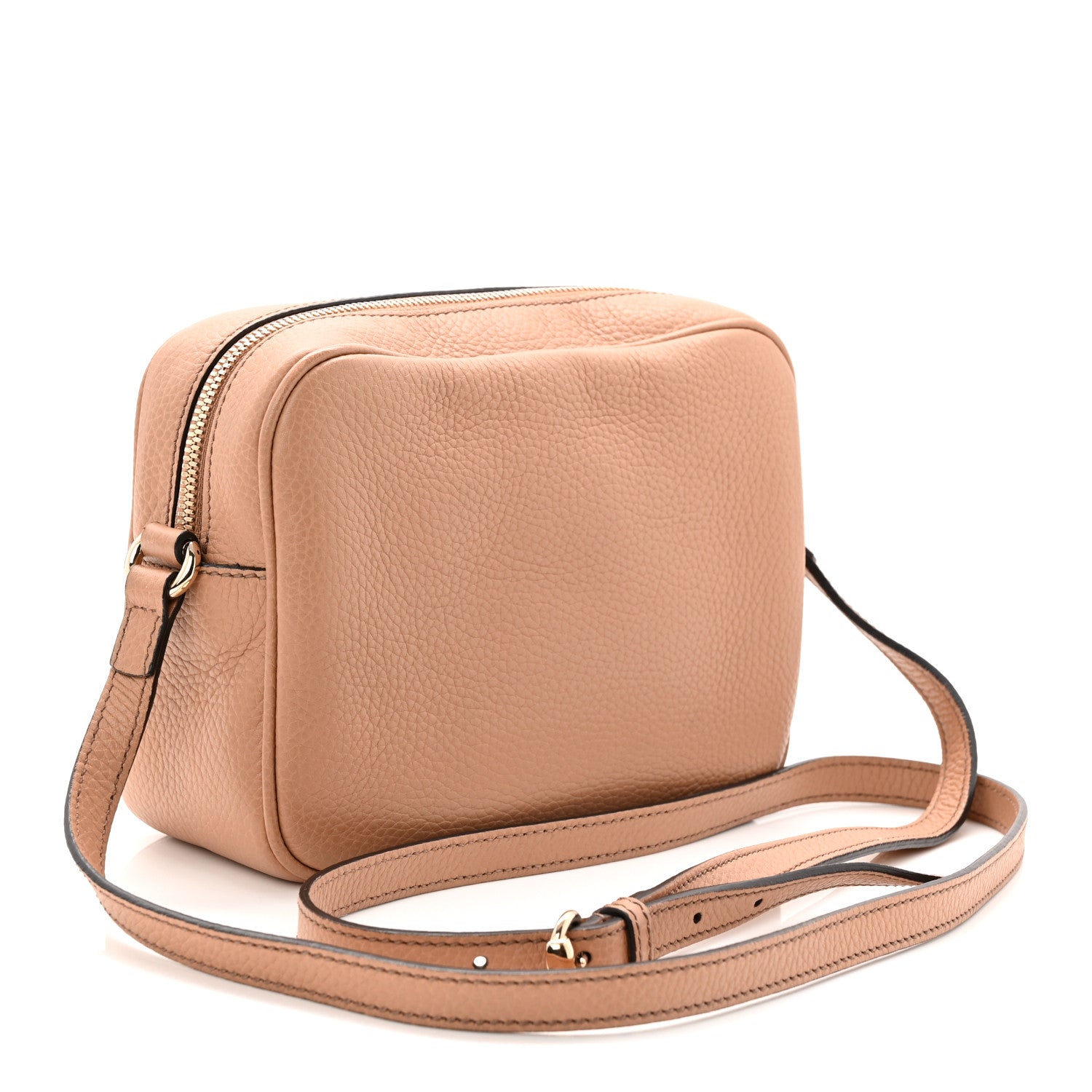 Gucci Pebbled Calfskin Small Soho Disco Bag Camelia 3 of 10