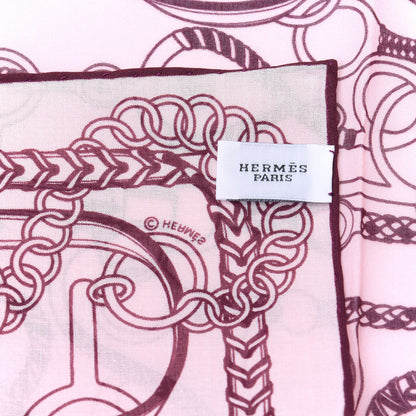 Hermes Cotton Panoplie Equestre Finesse Pocket Square 4 of 4