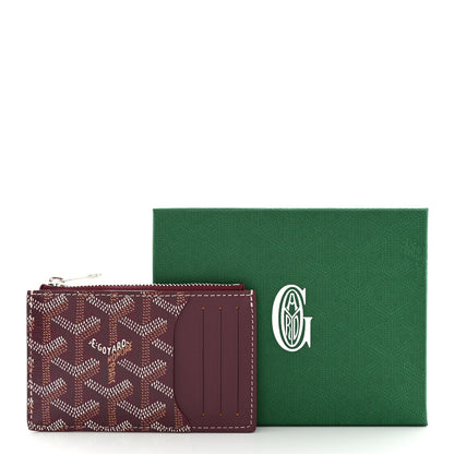 Goyard Goyardine Bourbon Zipped Card Holder Bordeaux 7 of 7