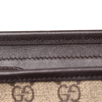 Gucci GG Plus Monogram Medium Flat Messenger Bag Dark Brown 11 of 13
