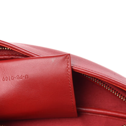 Celine Calfskin Quilted C Charm Belt Bag Red 8 of 10