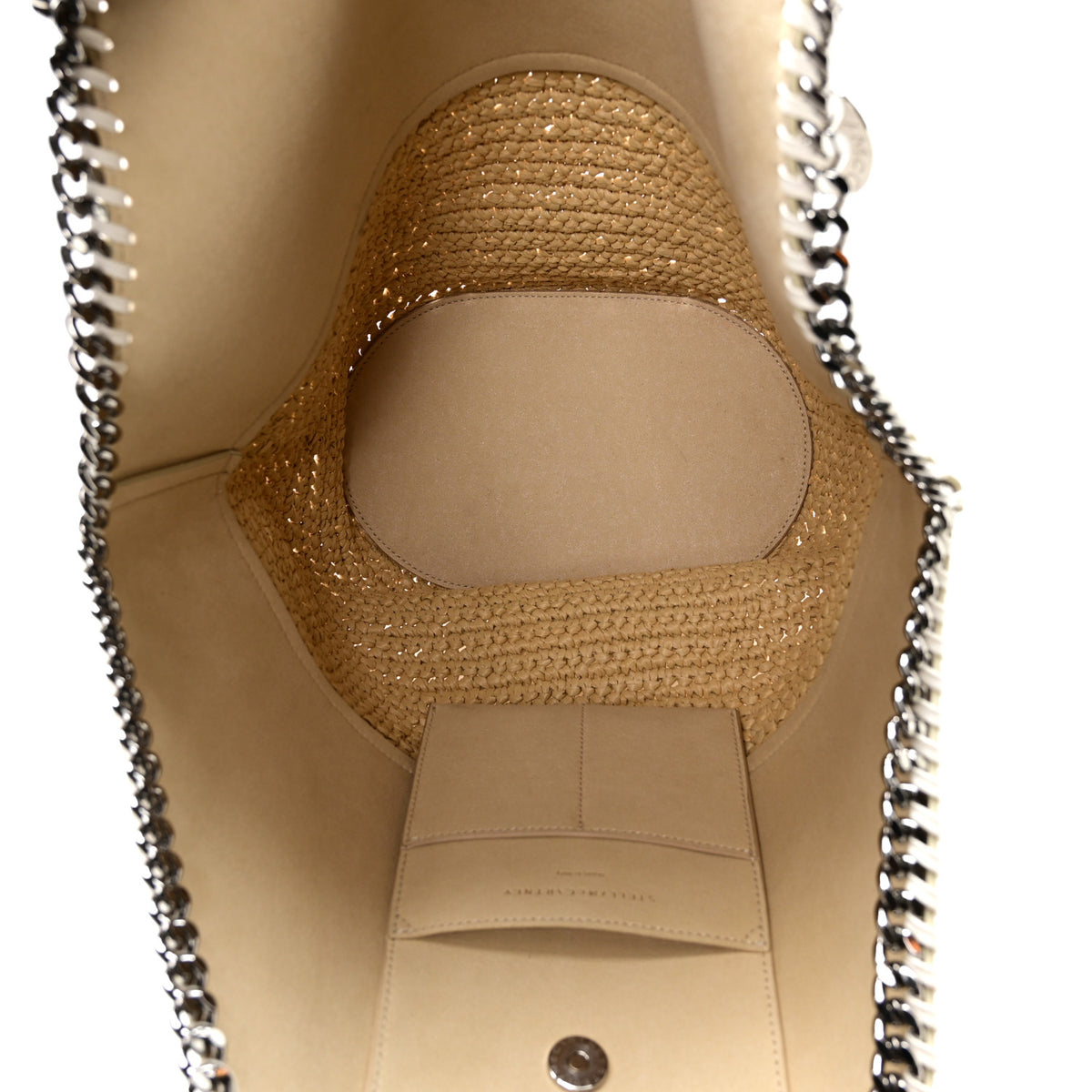 Stella McCartney Raffia Falabella Large Tote White 4 of 8