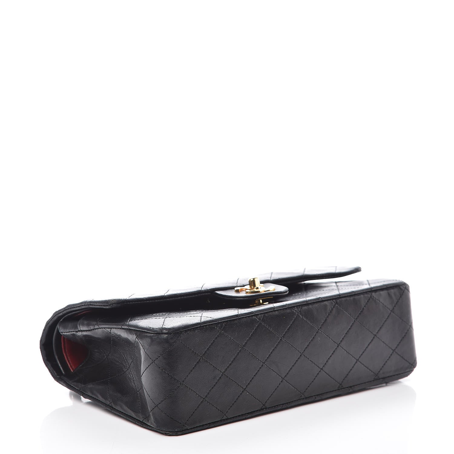 Chanel Lambskin Quilted Medium Double Flap Bag Black 5 of 18