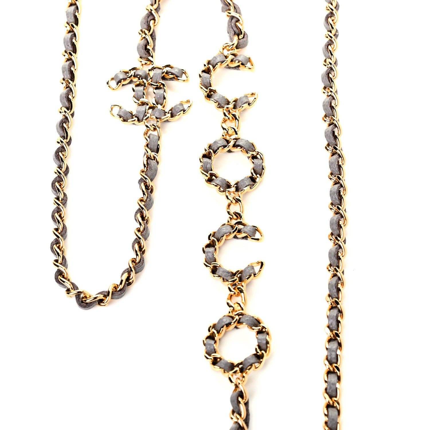 Chanel Caviar Quilted Miss Coco Clutch With Chain Grey 7 of 10