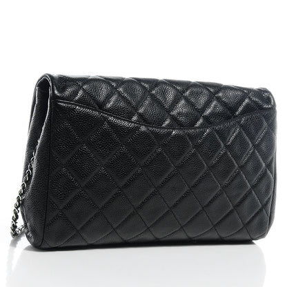 Chanel Caviar Quilted Clutch Flap Black 3 of 8
