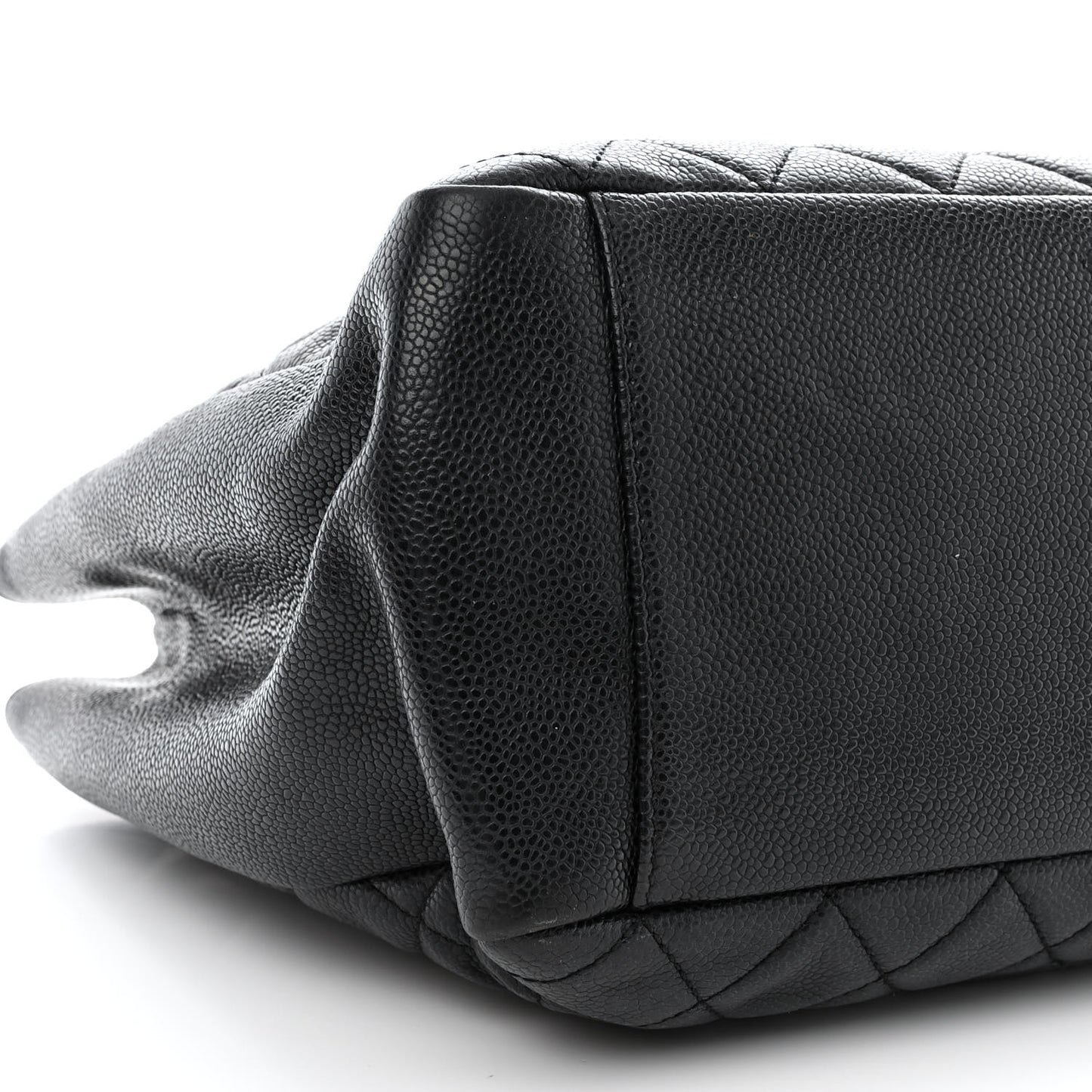 Caviar Quilted Grand Shopping Tote GST Black