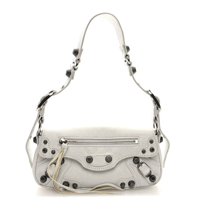 Balenciaga Agneau Arena Le Cagole Sling Bag XS Optic White 1 of 9