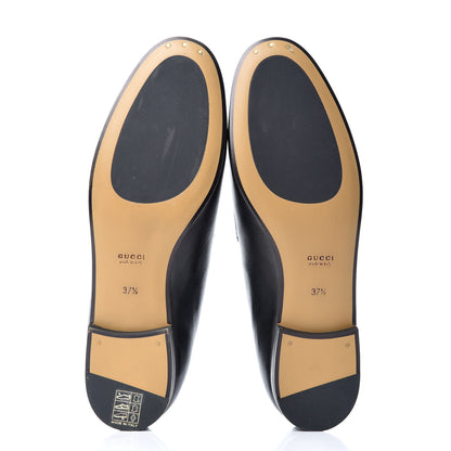 Gucci Calfskin Womens Jordaan Loafers 37.5 Black 6 of 11