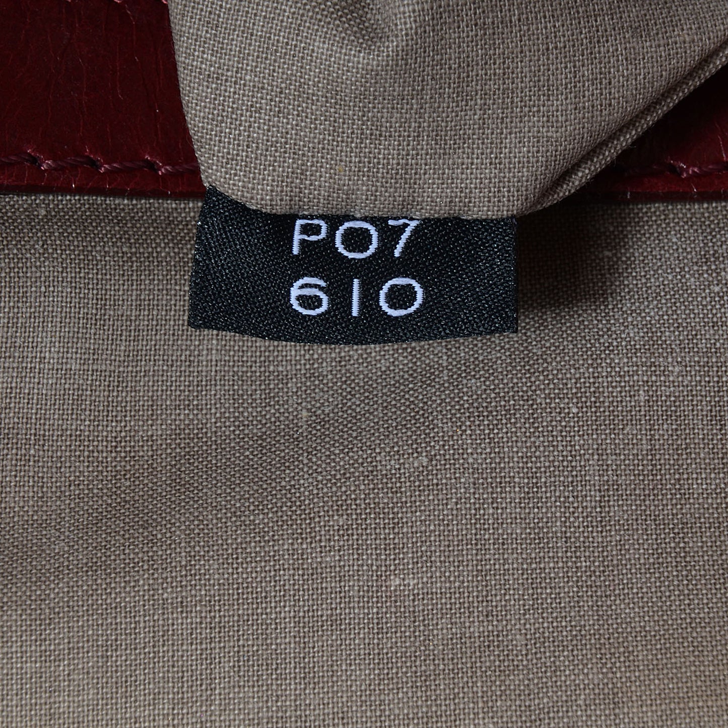 Leather Patchwork Stam Bordeaux