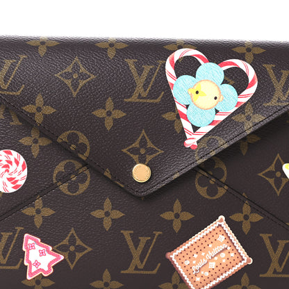 Louis Vuitton Monogram 2024 Christmas Animation Large Kirigami Pochette 7 of 9
