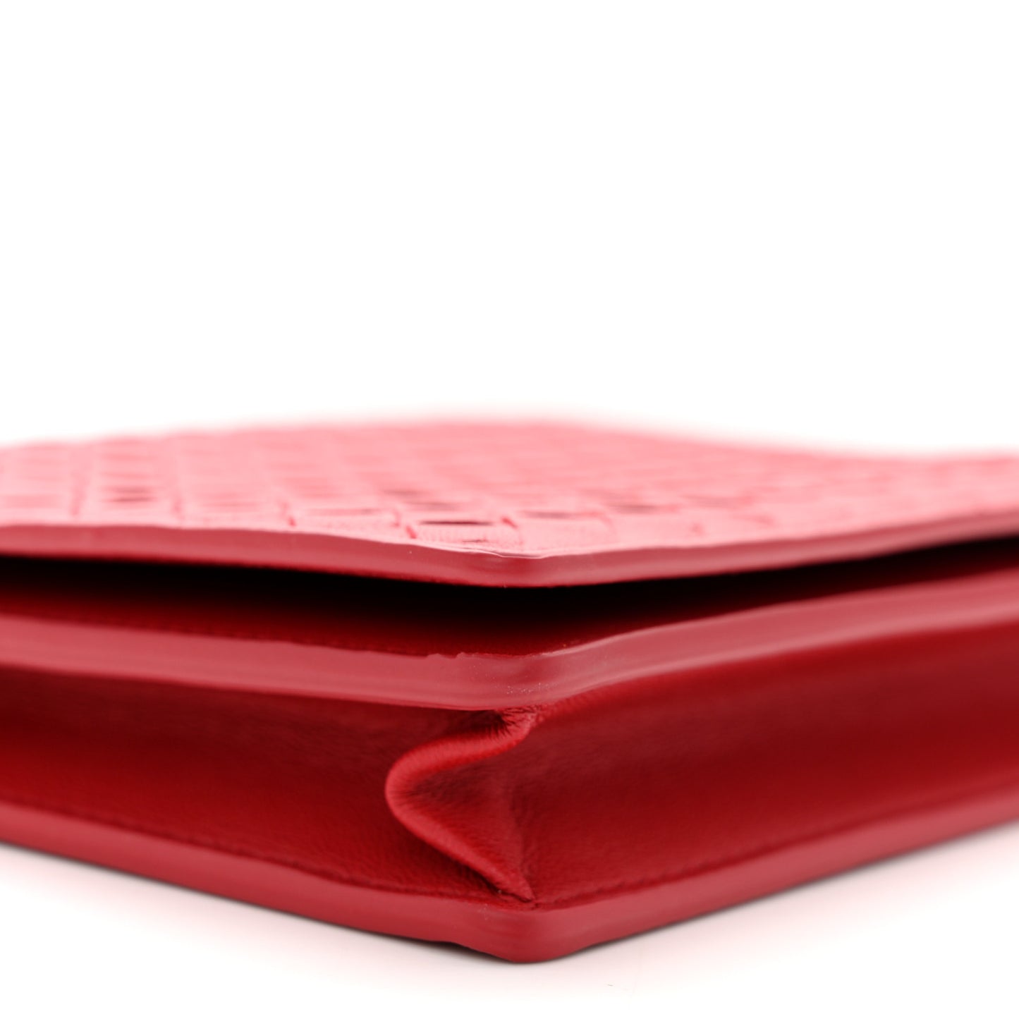 Nappa Intrecciato Chain Wallet China Red