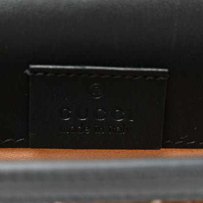 Gucci Velvet GG Monogram Web Super Mini Sylvie Chain Shoulder Bag Brown Black Oro Vecchio 6 of 10