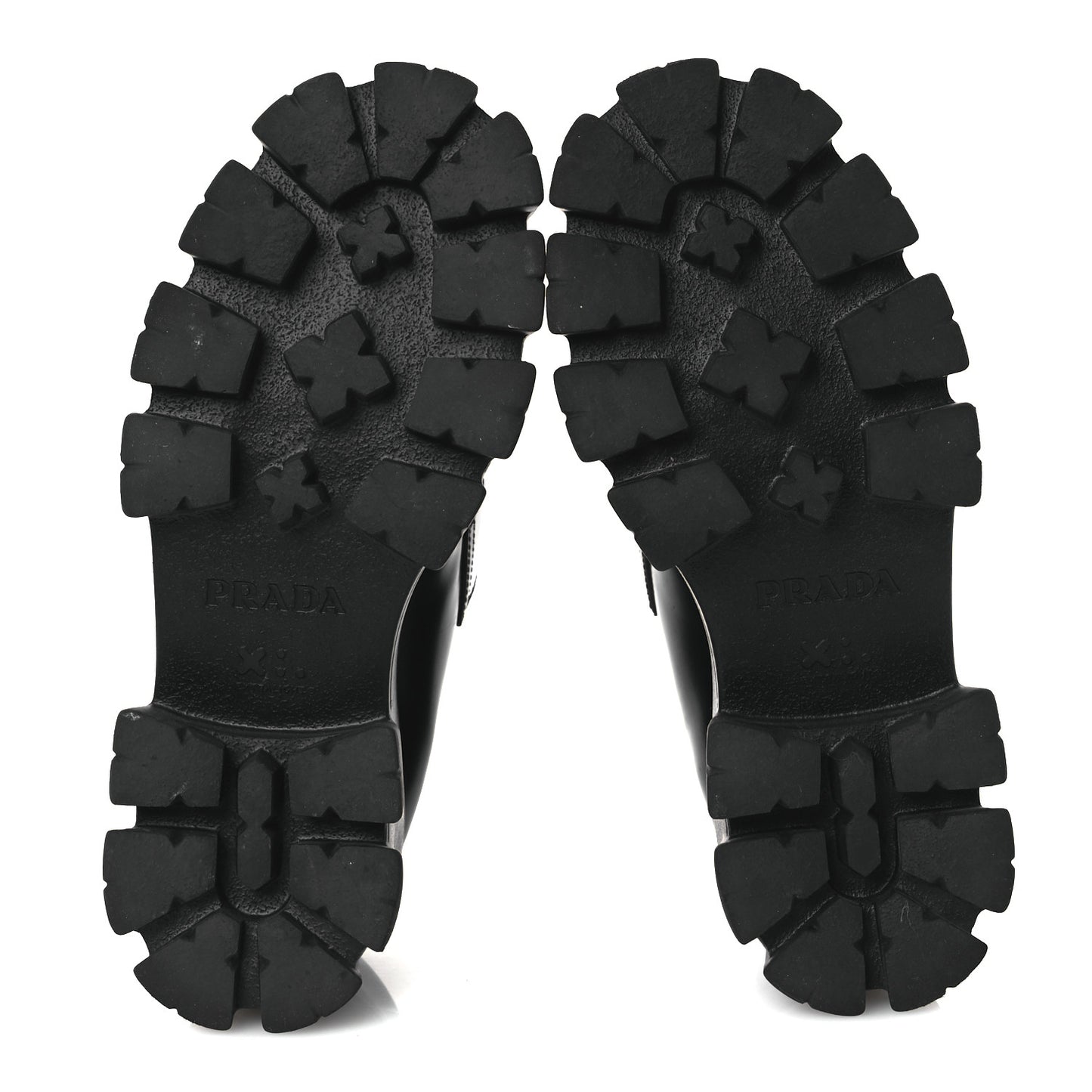 Spazzolato Rois Metal Triangle Logo Monolith 55mm Loafers 37.5 Black