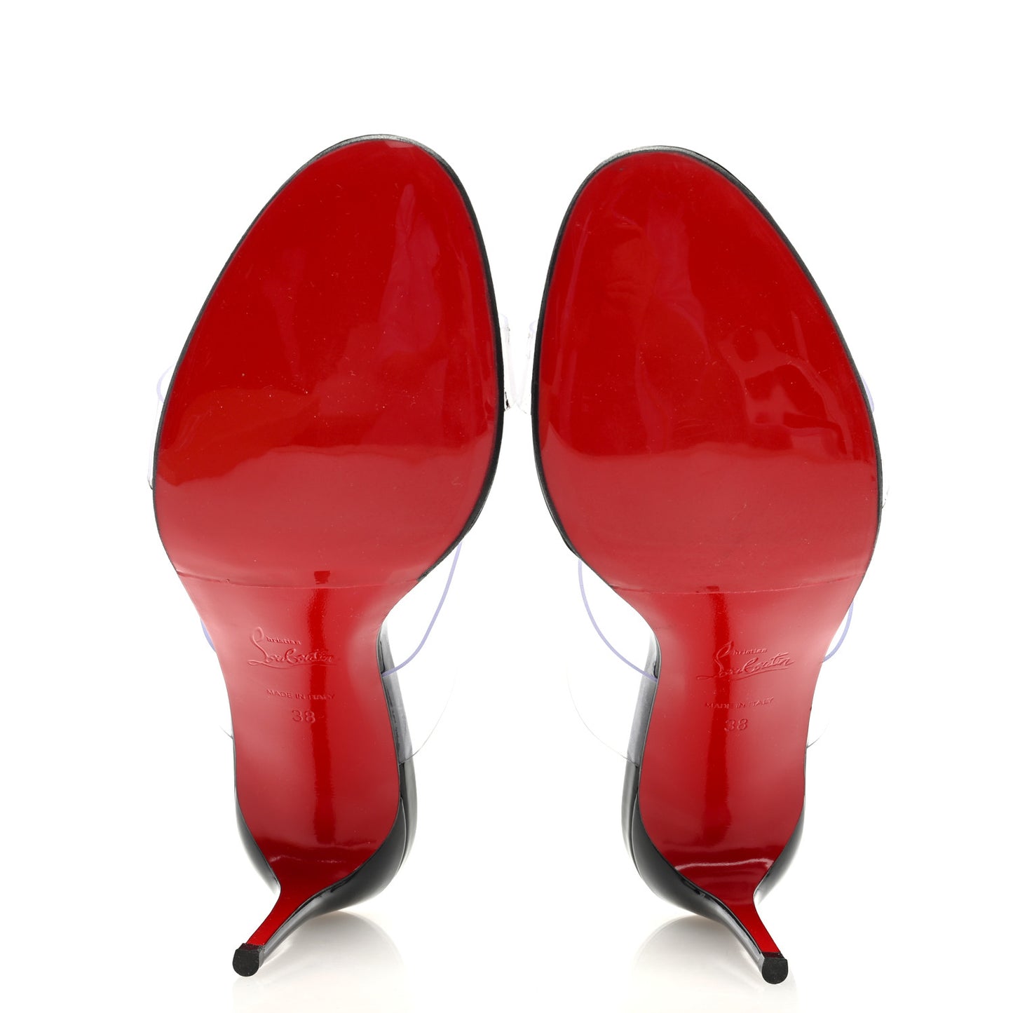 Patent PVC Just Nothing 85 Slide Sandals 38 Black