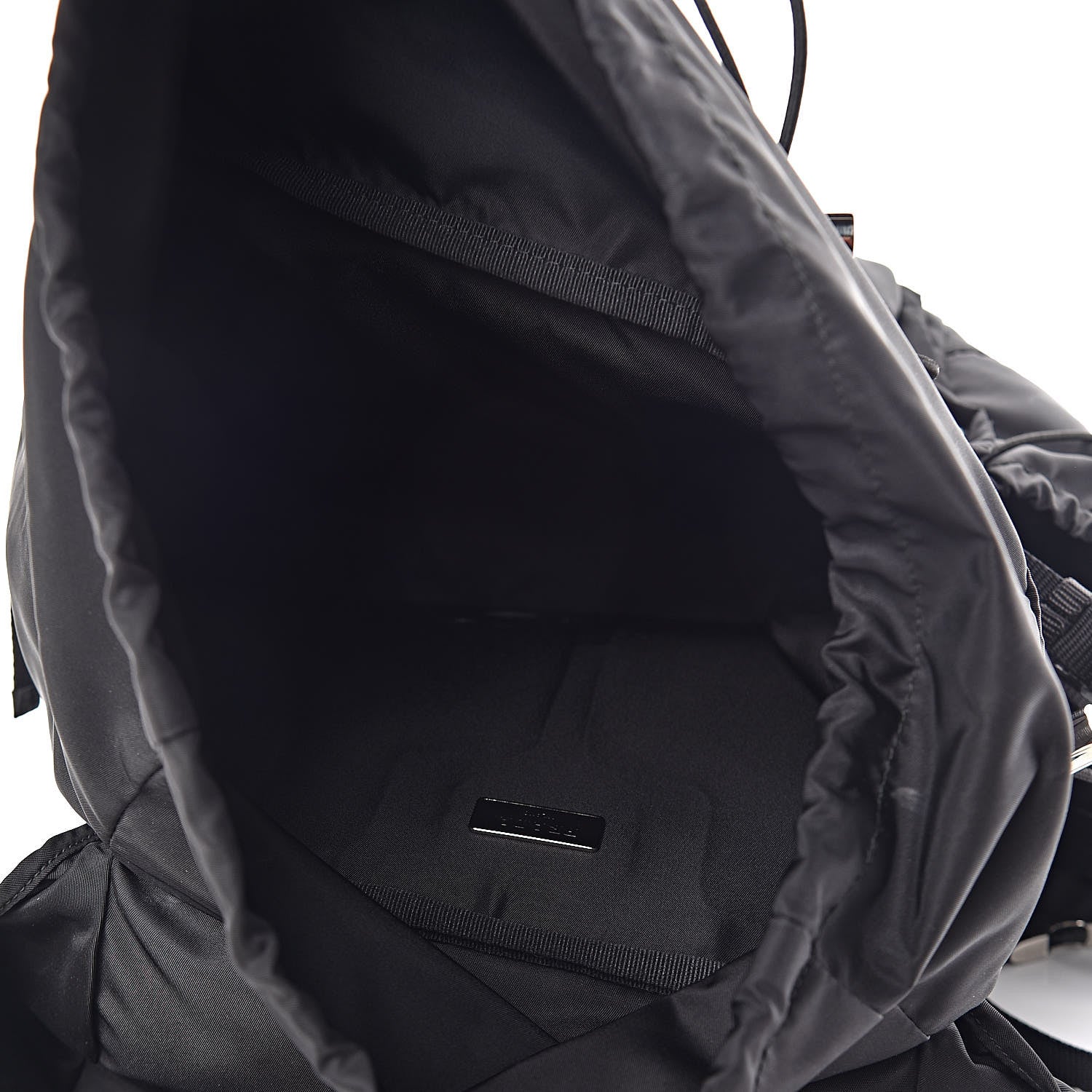 Prada Tessuto Nylon Montagna Double Buckle Backpack Black 5 of 15
