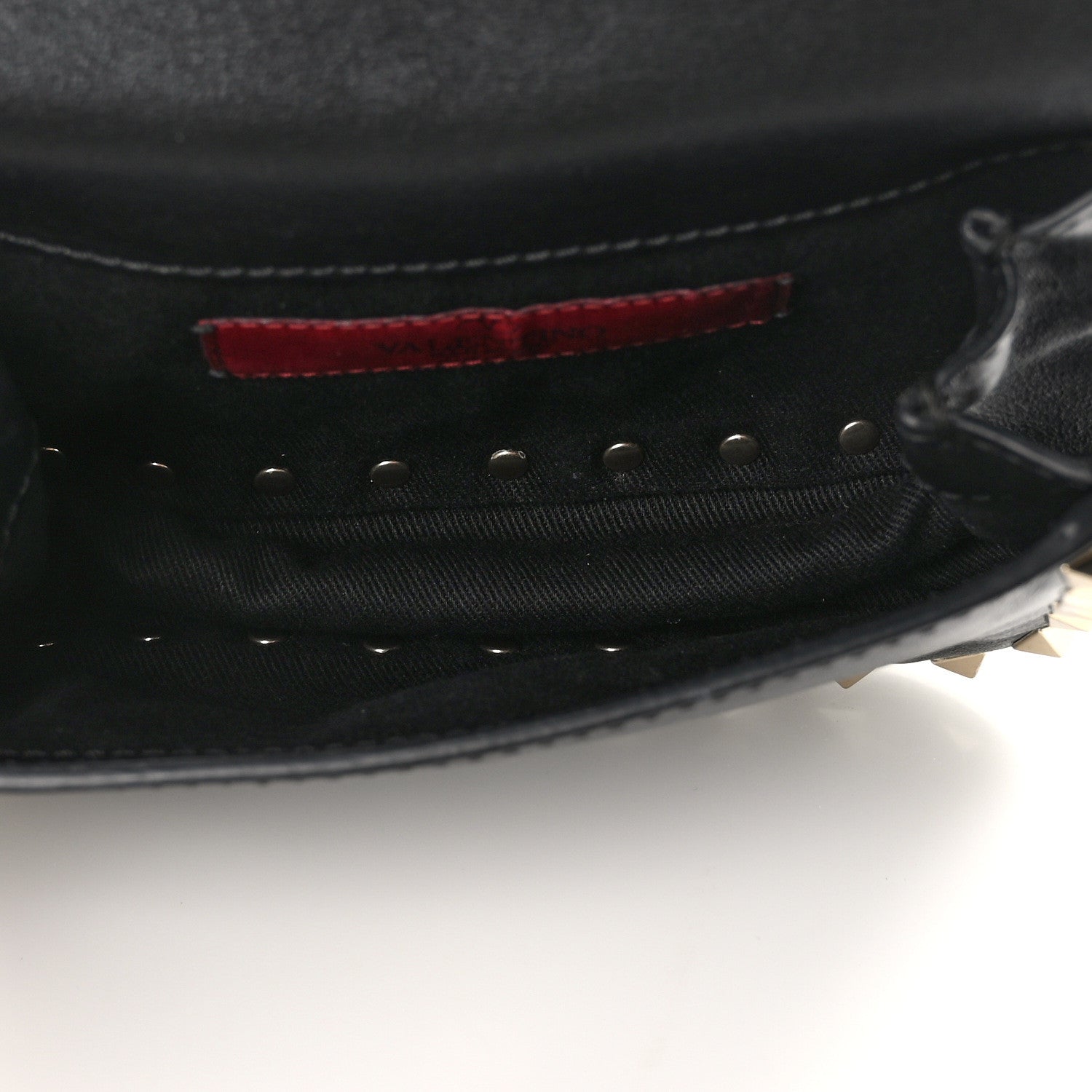 Valentino Garavani Calfskin Rockstud Belt Bag Black 6 of 12