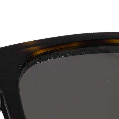 Gucci Web Square Frame GG0010S Sunglasses Tortoise 8 of 10