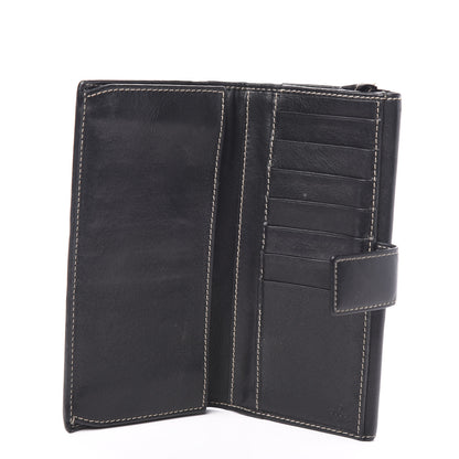 Gucci Calfskin Interlocking G Continental Bow Wallet Black 4 of 7