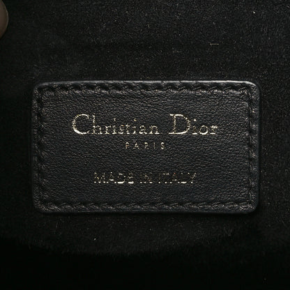 Christian Dior Calfskin Macro Cannage Medium Book Tote Black 6 of 10