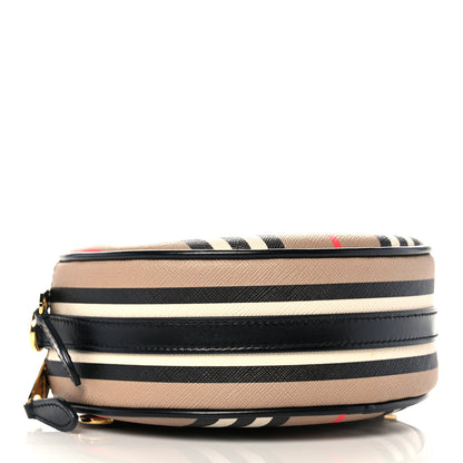 Burberry E-Canvas Calfskin Icon Stripe Louise Bag Archive Beige 4 of 9