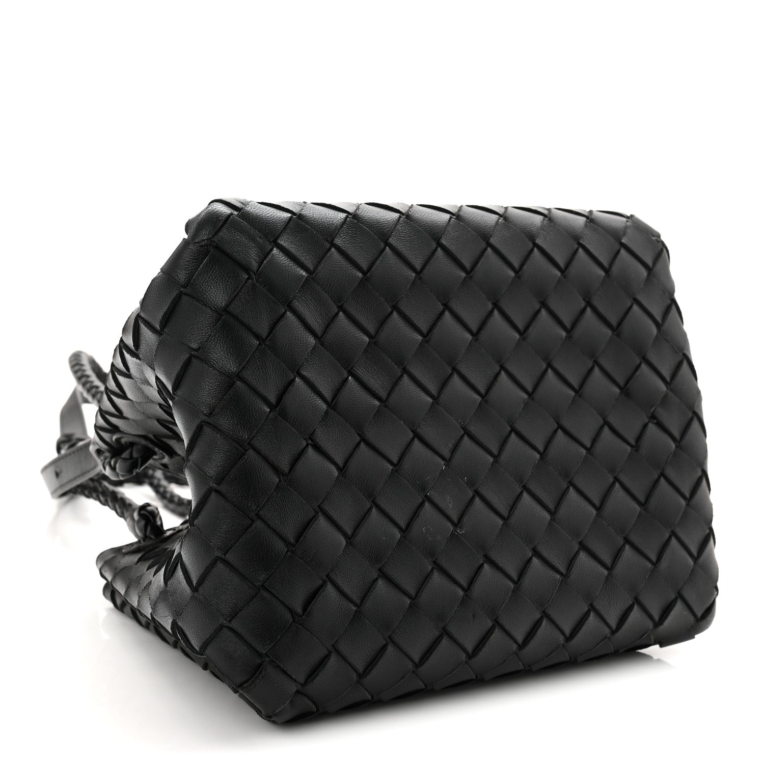 Bottega Veneta Nappa Intrecciato Small Parachute Shoulder Bag Black 4 of 10