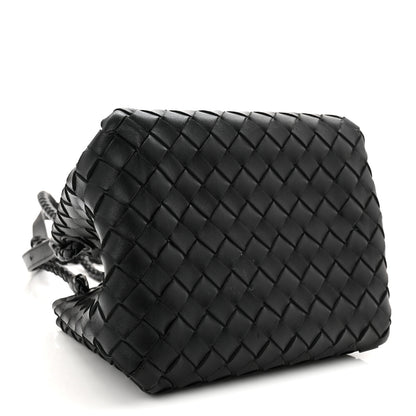 Bottega Veneta Nappa Intrecciato Small Parachute Shoulder Bag Black 4 of 10