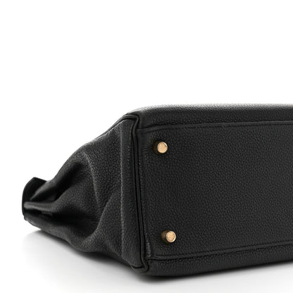 Hermes Togo Kelly Retourne 32 Black 8 of 9