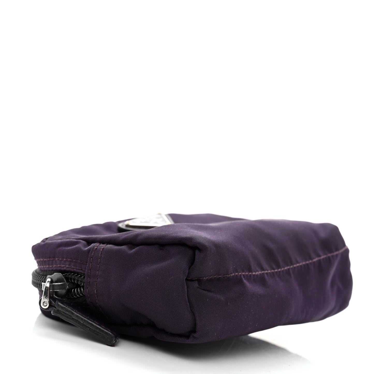 Nylon Tessuto Cosmetic Pouch Purple