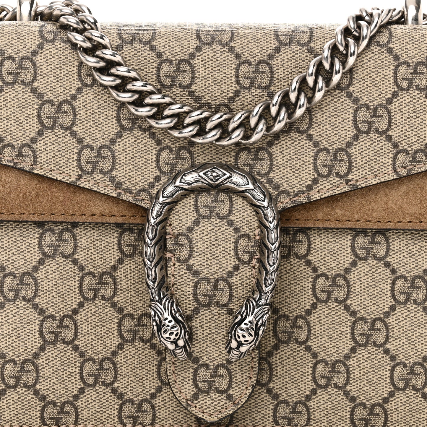 GG Supreme Monogram Mini Dionysus Shoulder Bag Taupe