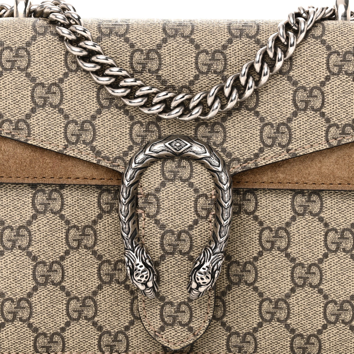 Gucci GG Supreme Monogram Mini Dionysus Shoulder Bag Taupe 8 of 12
