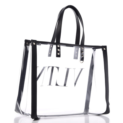 Valentino Garavani Plexy VLTN Shopping Bag Transparent 4 of 9