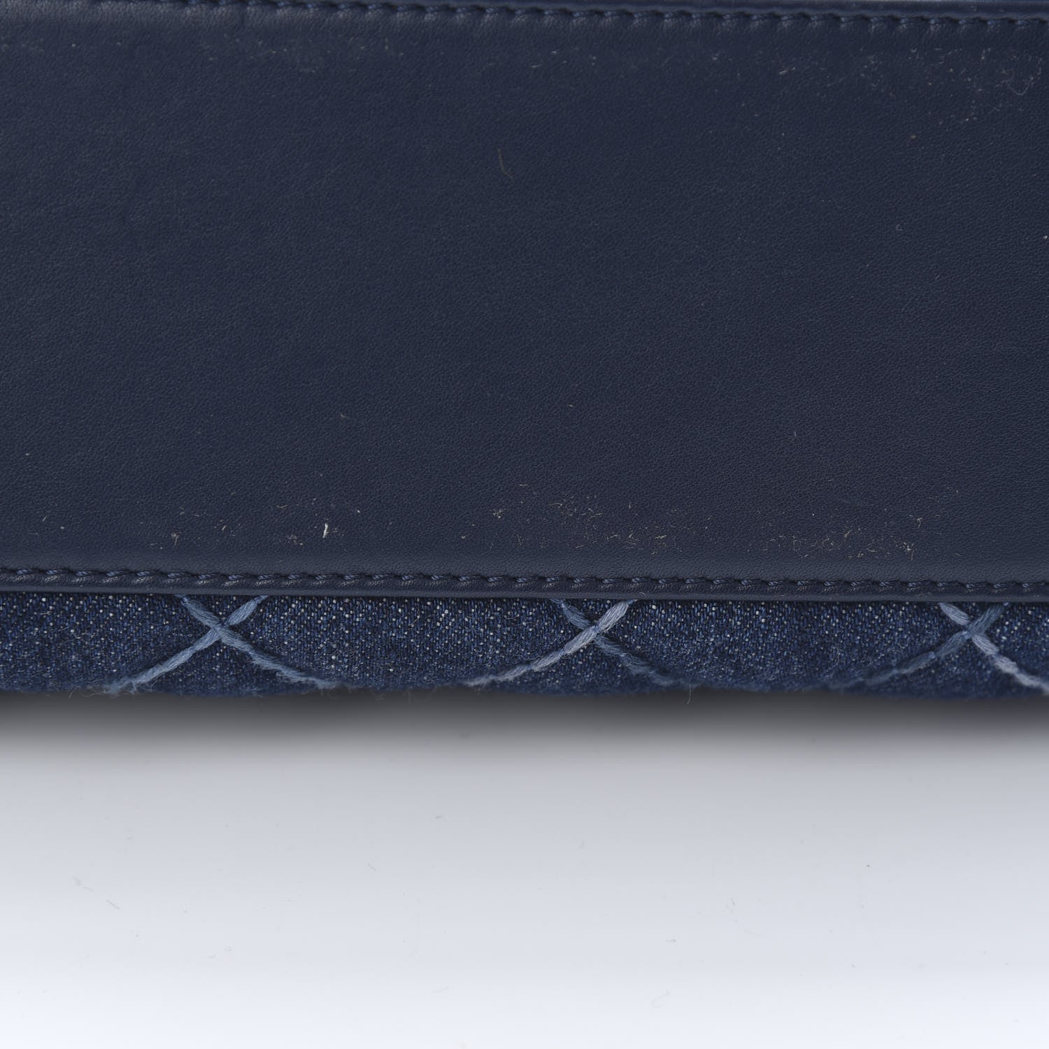 Chanel Denim Quilted Mini Coco Handle Flap Blue 11 of 14