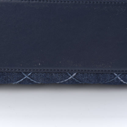 Chanel Denim Quilted Mini Coco Handle Flap Blue 11 of 14