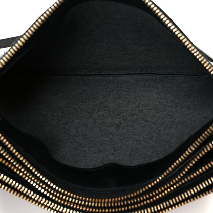 Celine Lambskin Large Trio Crossbody Bag Black 5 of 11
